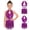 Purple, variant on Girls Latin Dance Glittery Sequins Tassel Leotard Dress Modern Jazz Cha Cha Dancewear Black 6