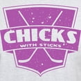thumbnail image 3 of CafePress - Hockey Chicks With Sticks T Shirt - Light T-Shirt - CP, 3 of 4