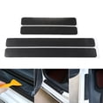 thumbnail image 6 of Walbest Universal Car Door Sill Carbon Fiber Black Sticker Anti Scratch Self-Adhesive Car Door Decal for Car SUV, 6 of 7