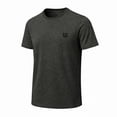 thumbnail image 3 of Playera Deportiva Wilson para Hombre Melange Sport Manga Corta Color Negro Talla G, 3 of 4