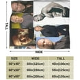 thumbnail image 4 of Jason Statham Super Soft and Comfortable Flannel Blanket Camping Blanket Beach Blanket Decoration Bedroom Living Room Suitable for Children/Adults Throw Blankets 50x40 inch50"x40", 4 of 5