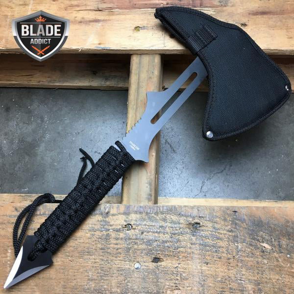 Defender 65 lb Fixed Blade Axe with 8” Paracord Wrapped Handle