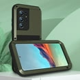 thumbnail image 4 of Dteck for Samsung Galaxy S22 Ultra 6.8" Case, Outdoor Sports Military Heavy Duty Metal Cover Shockproof Dustproof Full Body Protective Case Without Screen Protector, Support Wireless Charging,Green, 4 of 6