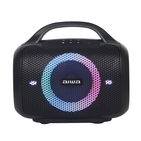 Bocina Portátil Aiwa Awpok68 Con Bluetooth Radio Tws Negro