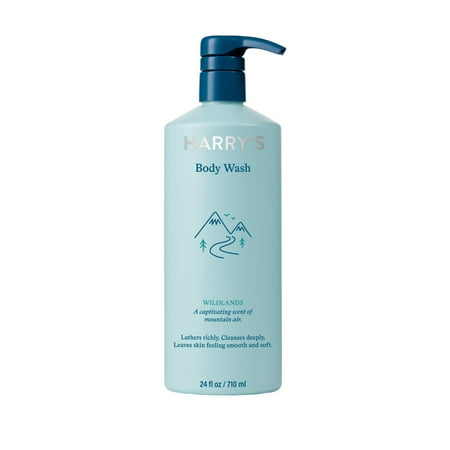 Harry's Men's Cleansing Body Wash Pump, Wildlands Scent, 24 fl oz
