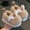 Khaki, variant on KANG Cute And Cozy Girls Slippers Warm Indoor Shoes With Thick Sole Cartoon Design Fuzzy Perfect For Kids