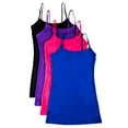 Essential Basic Women Value Pack Deal Cami Tanks Adjustable Spagetti