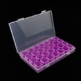 thumbnail image 5 of Cosmetic Cases Gospire Small 28 Grids Box Clear Plastic Jewelry Craft Storage Container Painting Embroidery Diy Art Craft Accessory Organizer Case (Colorful), Cosmetic Cases for Women, 5 of 5