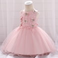 thumbnail image 1 of Vestido de princesa con bordado de mariposas para niñas, vestido de algodón con luna llena para bebés, vestido de cumpleaños para niños, 1 of 6
