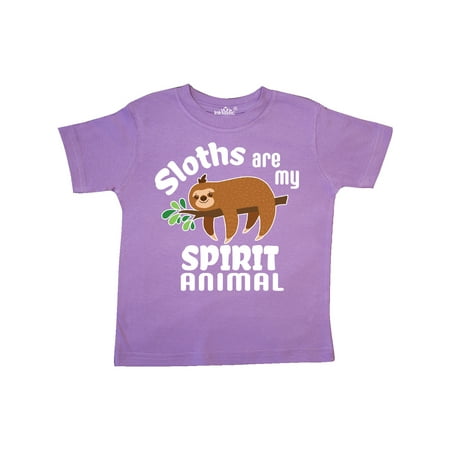 

Inktastic Sloths Are My Spirit Animal with Cute Sloth Illustration Gift Toddler Boy or Toddler Girl T-Shirt