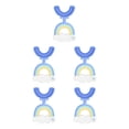 thumbnail image 2 of Cepillo de dientes en forma de U Advancent para niños de 2 a 6 años boca completa suave doble cara Azul 5Conjunto, 2 of 6
