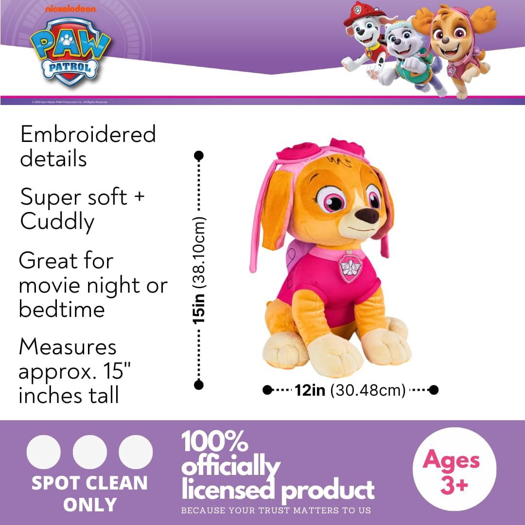 Franco Kids Paw Patrol Skye Cuddle Pillow Buddy, 15" x 12" x 10"