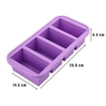 thumbnail image 2 of Moldes de silicona para congelador con tapas - Recipiente para preparar comidas fácilmente - Bandejas de silicona para congelador con tapa para alimentos, caldos y más, moldes de silicona para, 2 of 5