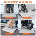 thumbnail image 3 of BeesClover Door Threshold Ramp, Adjustable Aluminum Ramp 800 Lbs Load Capacity, Non-Slip Mobility Rampfor Wheelchairs,Portable Threshold Door Ramps Fit for Entrance, Step, Power Chairs, Driveway, 3 of 6