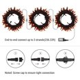 thumbnail image 2 of Halloween Lights, 240 LED 78.74ft Orange Lights, Outdoor Halloween Mini Lights Connectable, 8 Modes Plug-in LED String Lights Waterproof with Timer for Outside Xmas Tree Decoration, 2 of 5