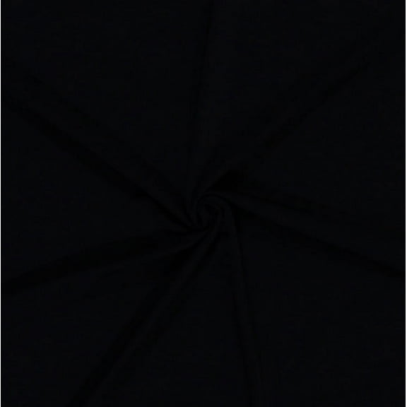 Wickaway Nylon Spandex Black Stretch Fabric By the Yard (6363)