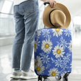 thumbnail image 2 of Blue Daisy Flower Lightblue Petals Pattern Luggage Cover Fashion Suitcase Cover Baggage Covers Fit 25-28 Inch Luggage (Go Travel), 2 of 5