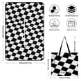 thumbnail image 2 of Colored Grid Geometry Outdoor Picnic Blanket, Foldable Waterproof Beach Mat, Portable Beach Blanket for Beach Camping, Hiking, Family Concerts, 2 of 8