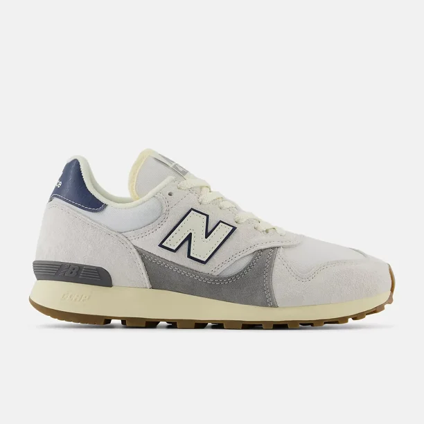 New Balance Unisex 475 Legacy Shoes in White and Slate Grey