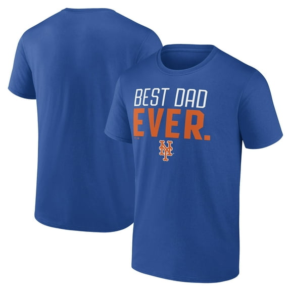Men's Royal New York Mets Best Dad Ever T-Shirt
