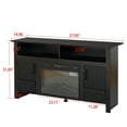 thumbnail image 4 of Fireplace TV Stand for TVs Up to 65 Inch,Electric Fireplace TV Console with Remote Control, TV Entertainment Center with 23”Fireplace (Black), 4 of 7