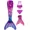 Apink fin4, variant on Mermaid Tails for Swimming with Monofin Girls Mermaid Tail Swimsuit for Kids Mermaid Tail Bathing Suit