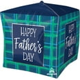 thumbnail image 2 of LOONBALLON Father's Day Theme Balloon Set, 15 Inch Cube Happy Father's Day Checks Balloon, Standard Happy Father's Day Checks Balloon, Star Foil, 2 of 3