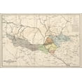 thumbnail image 1 of 24"x36" Gallery Poster, map grain prod. wagon river routes n ukraine 1870, 1 of 1