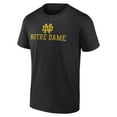 thumbnail image 2 of Men's Black Notre Dame Fighting Irish Lockup Team T-Shirt, 2 of 3