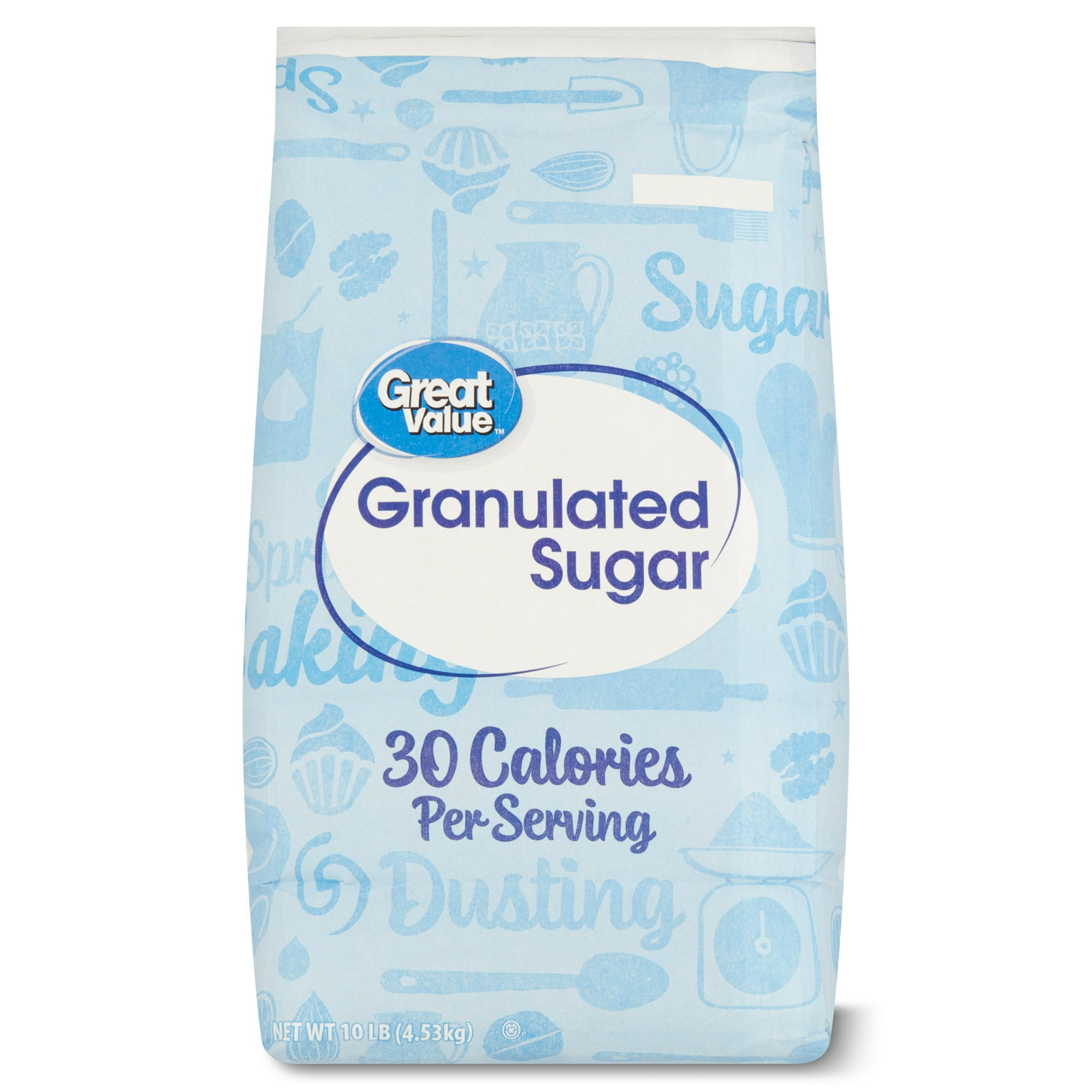 Great Value Pure Granulated Sugar, 10 lbs