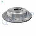 thumbnail image 3 of Rear Drilled Slotted Brake Disc Rotors 320mm For 2005-2010 Jeep Grand Cherokee, 3 of 6