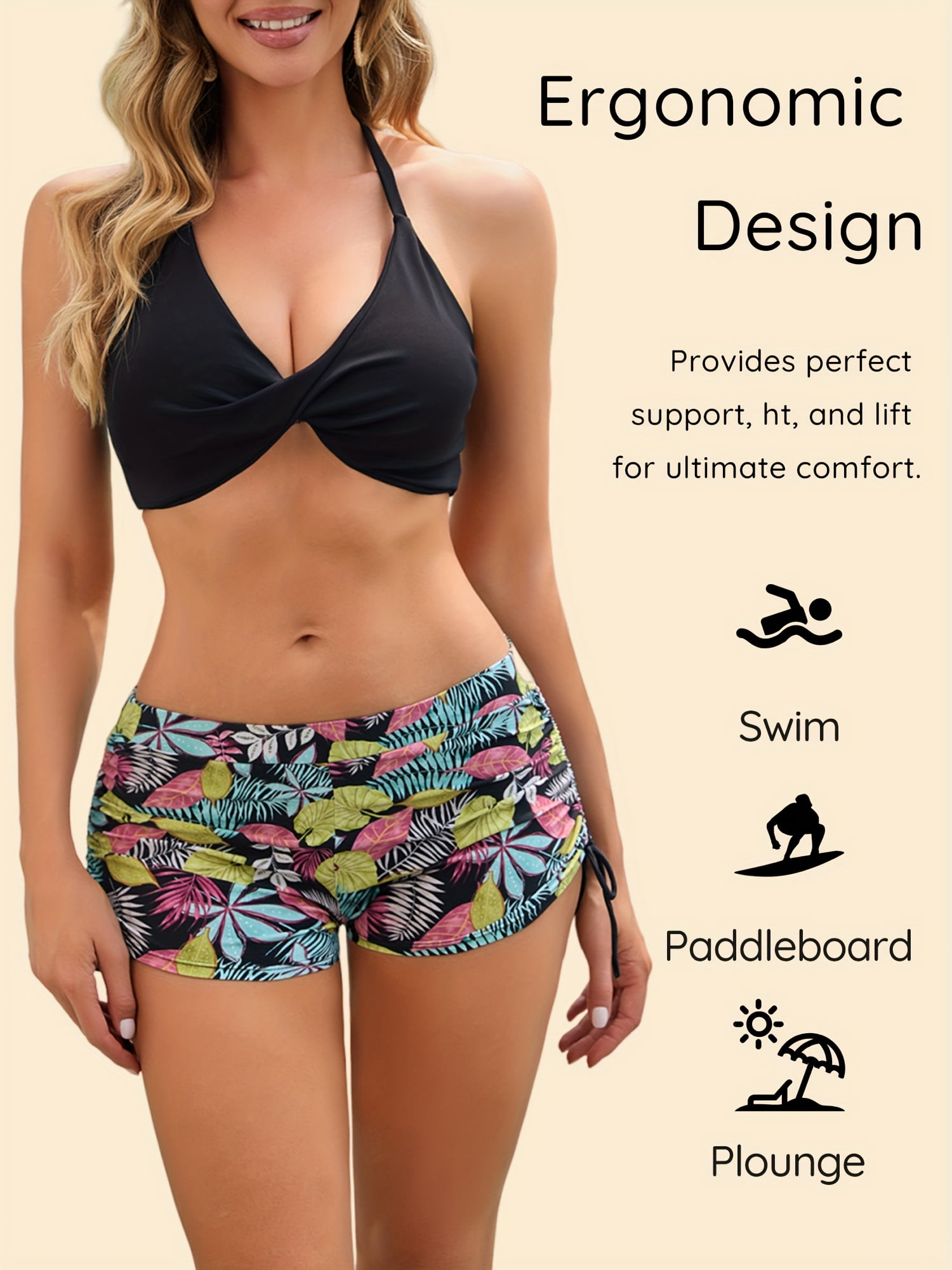 1 Pack Period Swimwear Ultra-Thin Quick-Dry Leakproof Menstrual Swim Shorts Swimsuit Bottoms for Teens Girls Women
