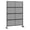 Black, variant on EastVita 72in×47in Freestanding Metal Privacy Screen for Outdoor Patio HeavyDuty RustResistant Decorative Fence Panel Weatherproof Design Patio Privacy Screen