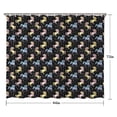 thumbnail image 5 of Black Cartoon Colorful Unicorn Pattern Shower Curtain 84"x72" ,Bathroom Decorative Shower Curtains Set with 12 Hooks,Modern Waterproof Washable Shower Curtain, 5 of 6