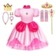 thumbnail image 5 of Vestido de princesa melocotón para niña, ropa de actuación de escenario para niños, Carnaval, fiesta de cumpleaños, Festival de revelación, disfraz de Cosplay, 5 of 5