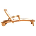 thumbnail image 4 of Safavieh Kamson Adult Wood Adjustable Outdoor Chaise Lounges Natural Brown, 4 of 13