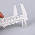 thumbnail image 4 of 1 pcs 150 mm Mini Plastic Caliper Vernier Caliper Double Scale Sliding Gauge Measuring Tool for Student Office(White), 4 of 6