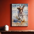 thumbnail image 5 of Beach Dogs Art - German Shorthaired Pointer Dog Canvas, Dog Pictures Wall Decor, Dog Art Prints Home Wall Decor Print Painting Living Room Bedroom Office Bathroom Decoration Painting, 5 of 6