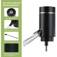 thumbnail image 2 of boquilla de vertido de aireador de vino automático. Decantador de vino inteligente. Bomba dispensadora de vino, el mejor regalo para los amantes del vino o para uso propio (negro mate) XianweiShao 9024715970336, 2 of 5