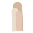 thumbnail image 4 of Calcomanía de pared geométrica, pegatina de pared, papel tapiz artístico moderno de PVC para oficina de vidrio Rosa, 4 of 9