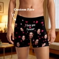 thumbnail image 2 of Men's Funny Wife Face Print Boxer Briefs Underwear Breathable Comfortable Valentine's Day Boxers Black L, 2 of 7