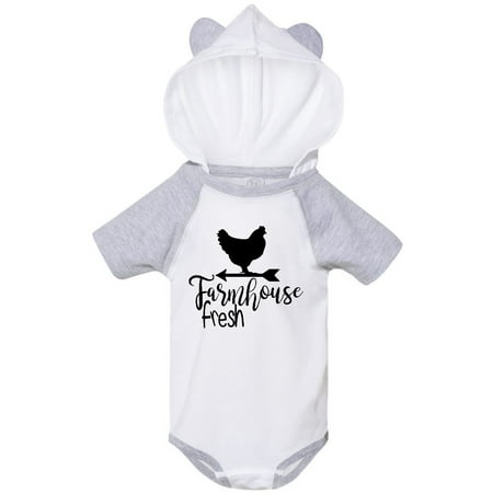 

Inktastic Farmhouse Fresh Chicken Gift Baby Boy or Baby Girl Bodysuit