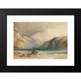 thumbnail image 2 of William Callow 18x14 Black Modern Framed Museum Art Print Titled - Weals Down, from Tends, Switzerland (1842), 2 of 5