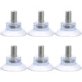 thumbnail image 1 of Ventosa de vidrio de PVC transparente Ventosas anticolisión Ventosas Soportes de ventosas Tornillos para mesa de vidrio (6 piezas) Ternel YGWL, 1 of 5