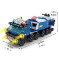 thumbnail image 1 of 147PCS 6 IN 1 City Police Series Car Model Small Particle Building Blocks Assembling Children Bricks Puzzle Toys Gift, 1 of 4