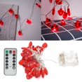 thumbnail image 1 of Luz de alambre de cobre luz roja Decoración de luz LED Decoración de fiesta Temporizador incorporado Exquisita lámpara de modelado Segura y conveniente con control remoto para ANGGREK Otros, 1 of 8