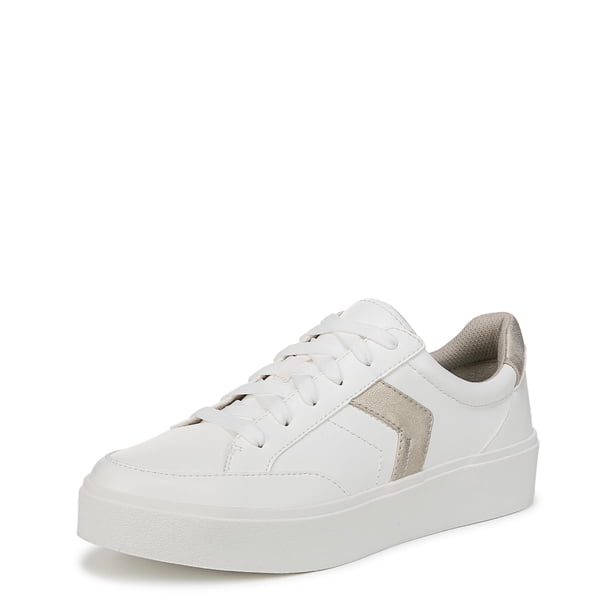 Zapatillas Dr. Scholl's Madison con Cordones Blanco Dorado Talle 7.5 W