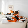 thumbnail image 5 of Erosebridal Orange Abstract Splatter Ink Bedding Queen Size,Modern Geometric Geometry Comforter Sets with Sheets,Modern Abstract Art Bedding Sets Queen Size,Ultra Soft Room Decor Reversible,7pcs, 5 of 7