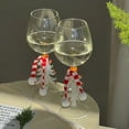 thumbnail image 5 of 3D Drinking Glass Cup with Christmas Tree Figurine Inside Stemless Glass for Wine Water Milk Goblet-Drinking Glass Cup, 5 of 8