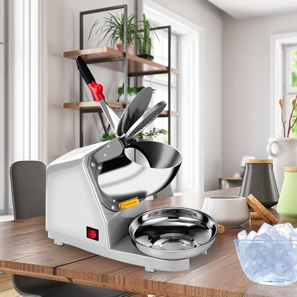 Electric Shaved Ice  - Dual Blade Snow Cone Maker for Home & Commercial Use